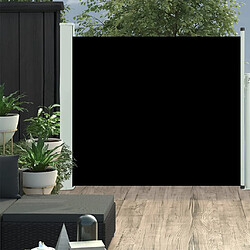 vidaXL Auvent latéral rétractable de patio 100x300 cm Noir