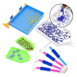 Acheter 60 paquets 5D diamant peinture outils et accessoires Kits avec rouleau, bricolage strass peinture Kits pour adultes et enfants broderie artisanat décor à la maison