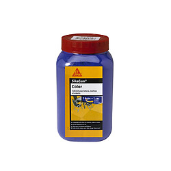 Colorant en poudre pour ciment, chaux et plâtre SIKA SikaCem Color - Bleu - 700g