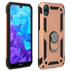 Avizar Coque Huawei Y5 2019 et Honor 8S Bi matière Bague Fonction Support rose gold