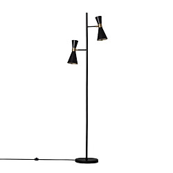 Acheter Ledkia Lampadaire Métal Jigger Noir- Doré