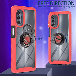 Coque en TPU anti-chute, 2-en-1 avec béquille pour votre Motorola Moto G62 5G - rouge