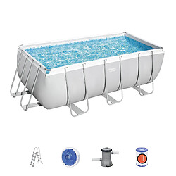 Piscine Hors-sol Tubulaire Bestway Power Steel 412x201x122 cm Épurateur à Cartouche de 2 006 L/H Échelle