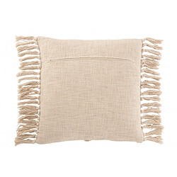 Dansmamaison Coussin Carre Losange Coton Polyester Crème