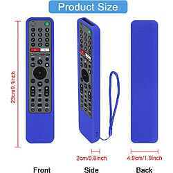 Avis SANAG Protective Silicone Remote Case For Sony Rmf-Tx600U Rmf-Tx500E Rmf-Tx600E Smart Voice Remote Controller Washable Anti-Lost Remote Cover With Loop(Blue)