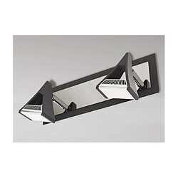 Luminaire Center Spot Filippo Noir mat, Chrome poli