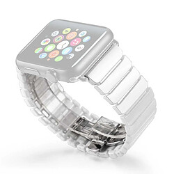 Wewoo Bracelets de montre en céramique blanc pour Apple Watch Series 3 & 2 & 1 42mm bande de montre-bracelet en délicate