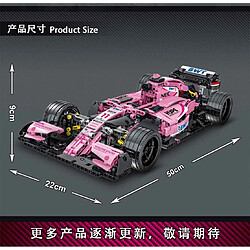 Acheter Universal Technologie Série F1 Coupe Simulation 1: 14 Modèle F1 Couleur Rose Blocs de construction Voiture 1116pcs Briques Jouets Cadeaux | Blocs d'empilement(Rose)