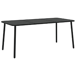 Maison Chic Table de jardin | Table d'extérieur anthracite 165x80x71 cm acier -GKD95191