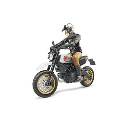 Acheter Bruder 63051 Ducati Scrambler Desert Sled Moto avec figurine conducteur et accessoires (la couleur peut varier)