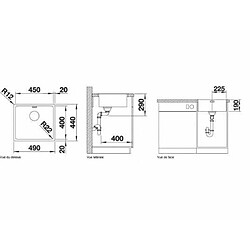 Avis Blanco Evier à encastrer Andano 450-IF cuve inox 522961