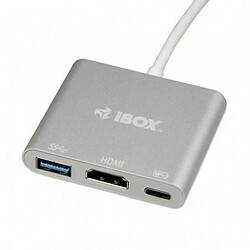 Hub USB Ibox IUH3CFT1 Blanc Argenté pas cher