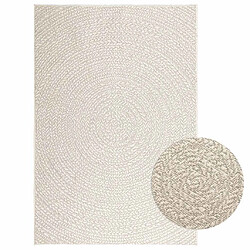 vidaXL Tapis ZIZUR crème 120x170 cm aspect de jute intérieur extérieur