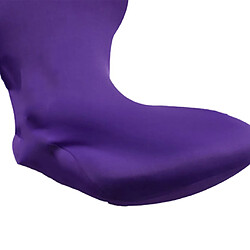 Avis Housse de chaise d'ordinateur pivotant élastique Housse de protection de siège de bureau - violet