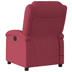 Acheter Maison Chic Fauteuil Relax pour salon, Fauteuil de massage inclinable électrique Rouge bordeaux Tissu -GKD37662