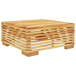 vidaXL Table basse de jardin 69,5x69,5x31 cm Bois massif de teck