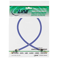 Câble Cinch vidéo, InLine®, PREMIUM, prise doré, 1x Cinch mâle/mâle, 2m