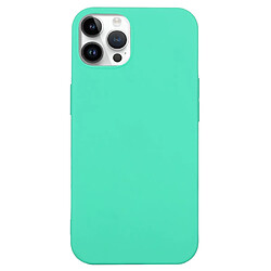 Coque en TPU antichoc, finition mate, anti-empreintes digitales pour votre iPhone 14 Pro - bleu ciel