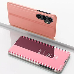 Coque Folio Rabat Miroir Pour Samsung Galaxy S23 FE Couleur Rose Little Boutik©