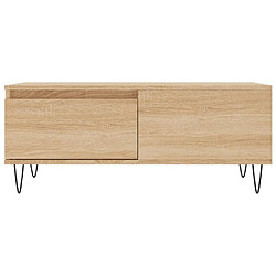 Acheter vidaXL Table basse Chêne sonoma 90x50x36,5 cm Bois d'ingénierie