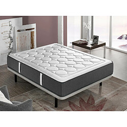 Dormalit Matelas 160X200 AIRSYSTEM PRIVILEGE Épaisseur 30 cm – Noyau en mousse haute densité transpirable - Effect nouage Sur 2 faces