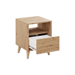 Bestmobilier Diego - table de chevet - bois - 40 cm