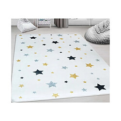 Mani Textile Tapis Enfant Etoile, Tricolore