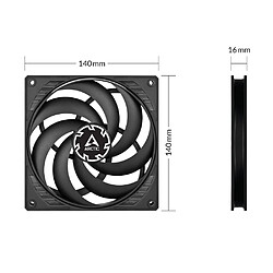 Avis ARCTIC P14 SLIM PWM PST - Ventilateur boîtier 140mm slim, contrôle PWM et câble PST