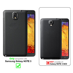 Cadorabo Coque Samsung Galaxy NOTE 3 Etui en Noir