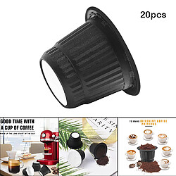 Acheter Rechargeable K Tasse À Café Espresso Capsule Filtre Tasse pour Nespresso , 20 pièces PP K Tasse Café CapsulePod, 2 couleur En Option