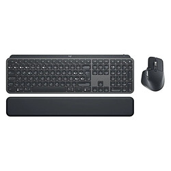 Teclado y Ratón Inalámbricos Logitech MX Keys Combo for Business/ Grafito/ Incluye Reposamuñecas