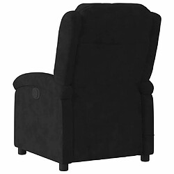 Maison Chic Fauteuil inclinable,Fauteuil luxe de relaxation noir velours -MN65069 pas cher