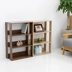 Acheter Iris Ohyama, Open Wood Rack OWR-600 Etagère 3 casiers/Meuble de rangement 3 étages en bois, Chêne brun, L60 cm