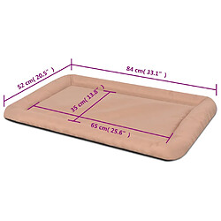 Acheter vidaXL Matelas pour chiens Taille XL Beige