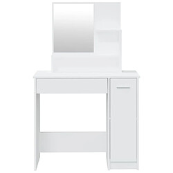 Helloshop26 Coiffeuse avec miroir 86,5 x 35 x 136 cm blanc 02_0006309