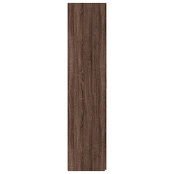 Acheter vidaXL Buffet haut chêne marron 80x42,5x185 cm bois d'ingénierie