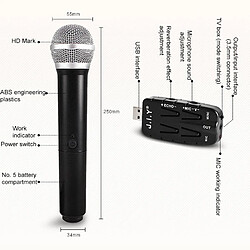 Yonis Microphone Sans Fil Pour TV Et PC Haute Qualité