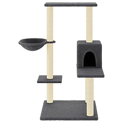 Avis Arbre à chat avec griffoirs,niche pour chat en sisal gris foncé 95 cm -MN44601