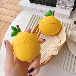 GUPBOO Airpods Coque Housse Étui Protecteur Compatible pour AirPods1/2-Amusement de fruit de citron