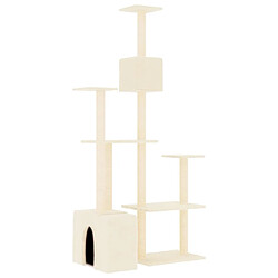 Acheter vidaXL Arbre à chat avec griffoirs en sisal Crème 180 cm