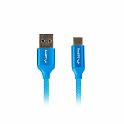 Câble USB A vers USB C Lanberg CA-USBO-21CU-0005-BL Bleu 50 cm 0,5 m