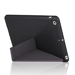 Avis Wewoo Housse Étui Coque en cuir pleine couverture PU et gel de silice Millet Texture pour iPad Mini 2019avec support à rabats multiples Noir