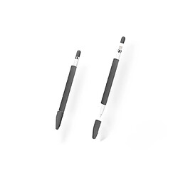 YP Select Support de poignée en silicone et accessoires de boîtier de manche en peau pour Apple Pencil Gris