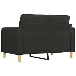 Acheter vidaXL Canapé à 2 places Noir 120 cm Tissu