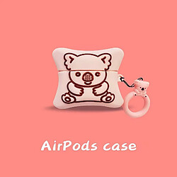 GUPBOO Airpods Coque Housse Étui Protecteur Compatible pour AirPods 3-Biscuit de dessin animé mignon ours en silicone