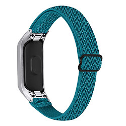 Bracelet en nylon élastique réglable tressée azurite pour votre Samsung Galaxy Fit-e R375 