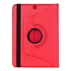 Avis Wewoo Housse Étui rouge pour Samsung Galaxy Tab S2 9.7 Litchi Texture 360 degrés rotation en cuir avec support multi-fonctionnel