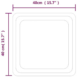 Acheter vidaXL Miroir de salle de bain à LED 40x40 cm