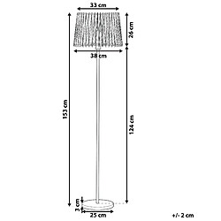 Avis Beliani Lampadaire FORGE Métal Bois clair