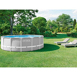 Piscine tubulaire ronde prism frame intex Ø 457 x 122 cm pas cher